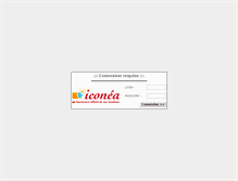 Tablet Screenshot of admin.iconea.fr